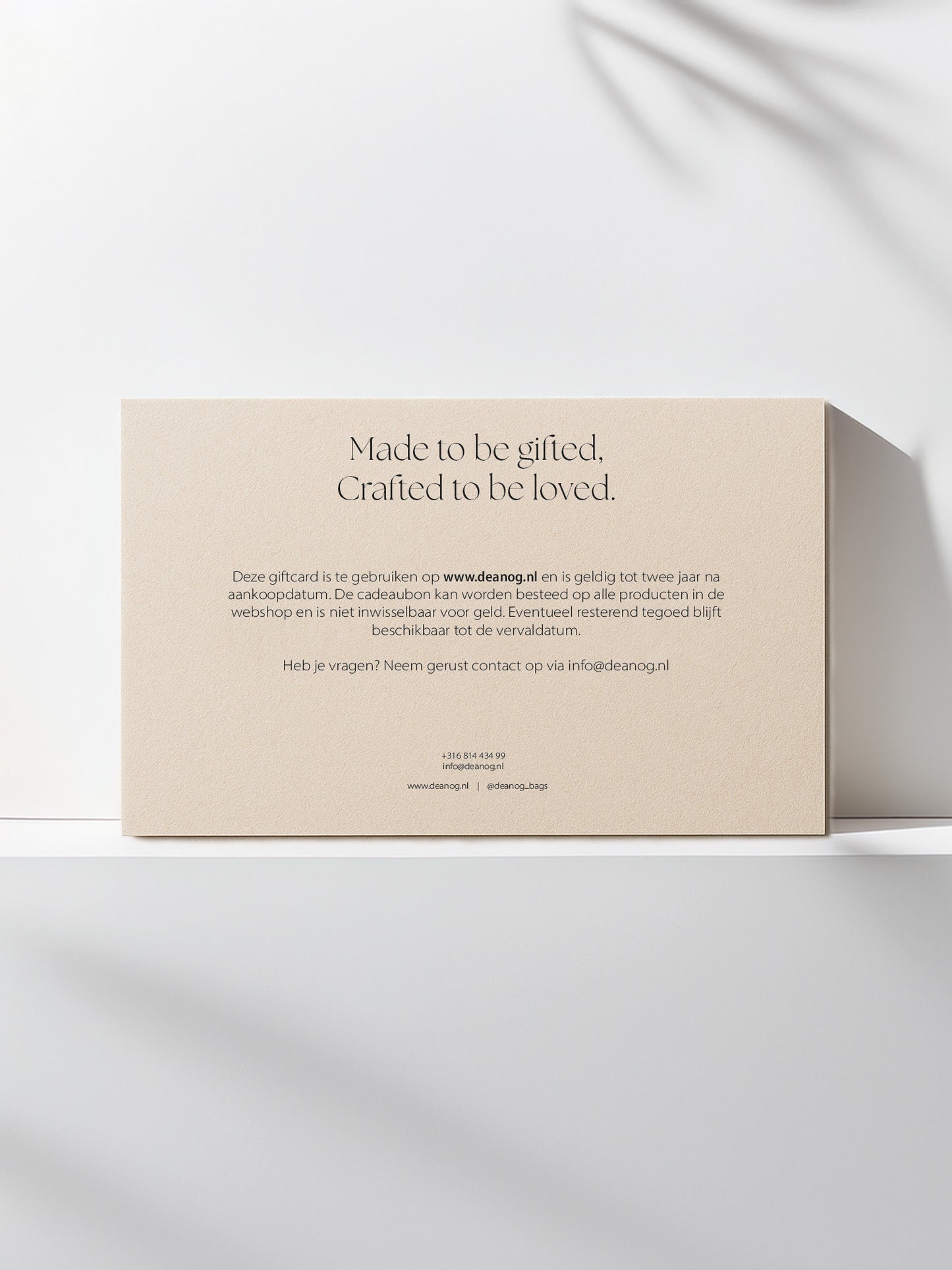 Deanog Giftcard