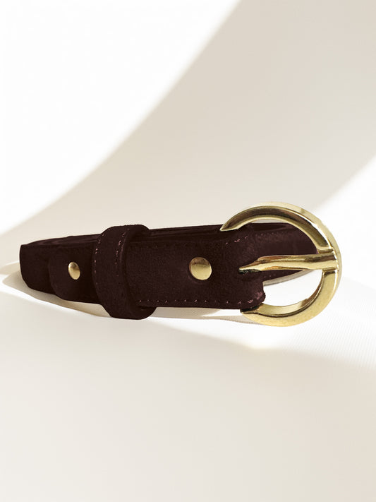 Lua – Dark Brown Suede
